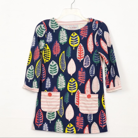 Mini Boden Other - Mini Boden 3/4 Sleeve Leaf Dress Sz 11-12 yr 💕 HP